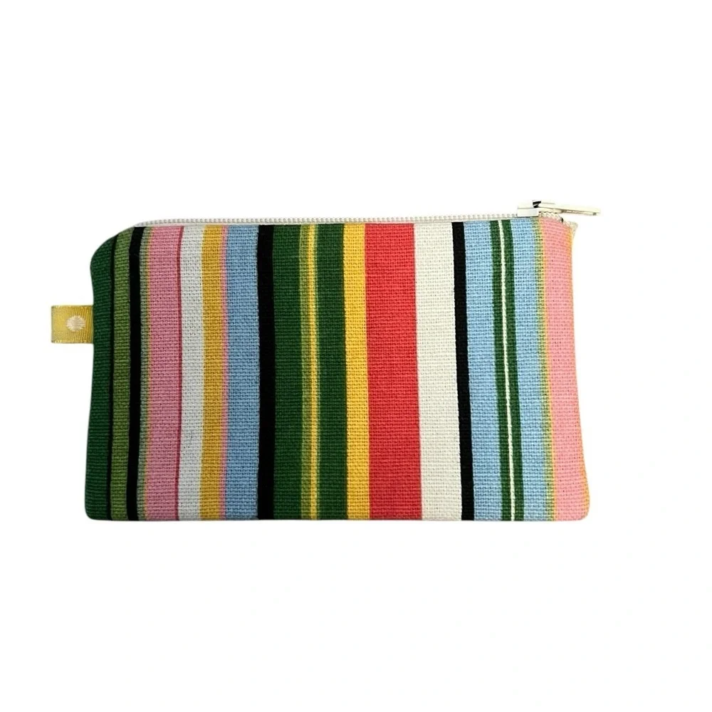 TALFOURD JONES pastel rainbow striped mini zipper case / coin keeper